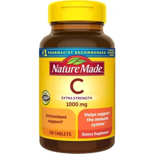 Nature Made Extra Strength Vitamin C 1000 mg, Dietary Supplement for Immune Support, 100 Tablets, 100 Day Supply