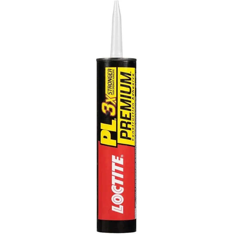 Loctite PL Premium Polyurethane Construction Adhesive, 10 fl oz Cartridge, 1 Pack - Versatile Construction Glue for Wood, Concrete, Stone, Metal & More