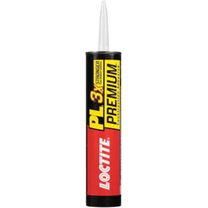 Loctite PL Premium Polyurethane Construction Adhesive, 10 fl oz Cartridge, 1 Pack - Versatile Construction Glue for Wood, Concrete, Stone, Metal & More