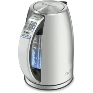 Cuisinart PerfecTemp 1.7-Liter Electric Kettle, Cordless Electric Tea Kettle, 1500W for Fast Heat-Up, 6 Preset Temperatures, 30-Minute Keep Warm, Stay Cool Nonslip Handle, CPK-17P1