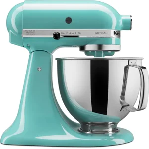 KitchenAid Artisan Series 5 Quart Tilt Head Stand Mixer with Pouring Shield KSM150PS, Aqua Sky