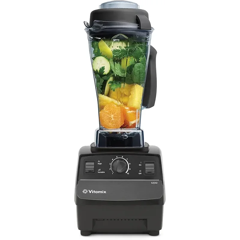 Vitamix 5200 Blender, Professional-Grade Blender for Smoothies, Soups, Ice Cream and More, Stainless-Steel Blades, Self-Cleaning Kitchen Appliance, 64 Oz Container, Black