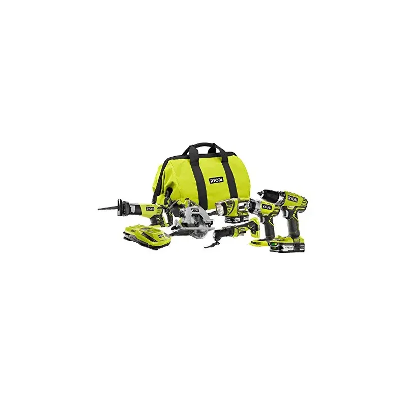 RYOBI P884 18-Volt ONE+ Lithium-Ion Combo Kit (6-Tools)