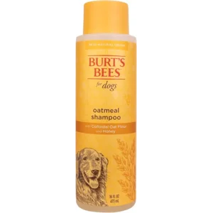 Burt's Bees for Pets Oatmeal Shampoo for Dogs with Colloidal Oat Flour and Honey - Skin Soothing Dog Oatmeal Shampoo, Moisturizing Dog Wash for Itchy Dry Skin, Essential Grooming Supplies, 16 Fl Oz