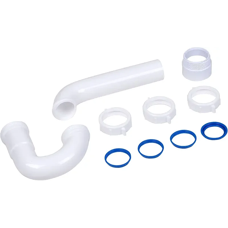 Dearborn P9703WBG 1-1/2" P-Trap with Threaded PVC Adapter, and Reversible J-Bend, Bagged w/ True Blue Washer