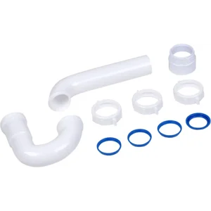 Dearborn P9703WBG 1-1/2" P-Trap with Threaded PVC Adapter, and Reversible J-Bend, Bagged w/ True Blue Washer