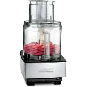Cuisinart Food Processor, 14-Cup Vegetable Food Chopper for Mincing, Dicing, Shredding, Puree & Kneading Dough, 720-Watt Motor, Stainless Steel, DFP-14BCNY