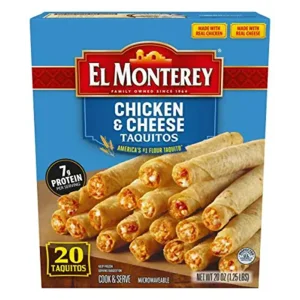 El Monterey Taquitos Flour, Chicken and cheese Box, 20 Oz