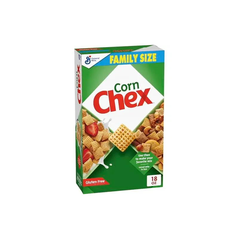 Corn Chex Gluten Free Breakfast Cereal, Homemade Chex Mix Ingredient, Family Size, 18 oz