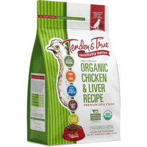 Tender & True Organic Chicken & Liver Recipe Dog Food, 4 lb