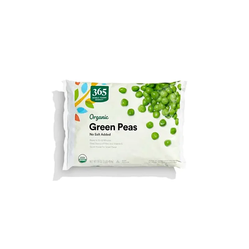 365 by Whole Foods Market, Organic Green Peas No Salt Added, 16 Ounce, (Frozen)