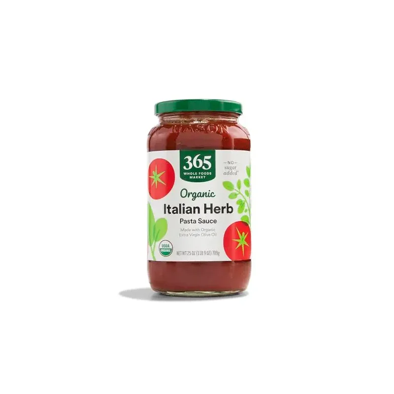 365 by Whole Foods Market, Organic Italian Herb Pasta Sauce, 25 Ounce