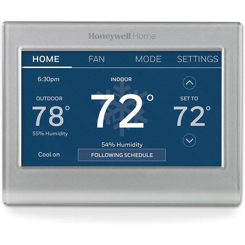 Honeywell Home RTH9585WF1004 Wi-Fi Smart Color Thermostat, 7 Day Programmable, Touch Screen, Energy Star, Alexa Ready, Gray