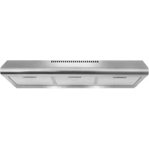 COSMO COS-5MU36 36 in. Delta Collection Ducted Under Cabinet Range Hood, Button Controls, Reusable Filters, LED Lights, Stainless Steel