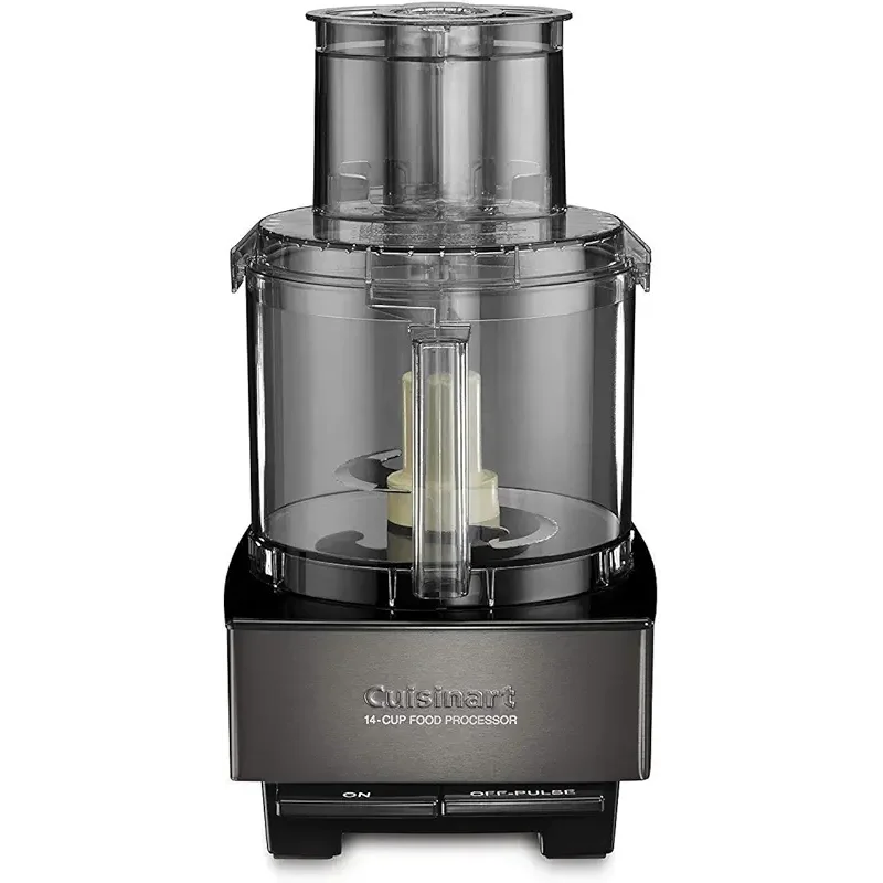 Cuisinart Food Processor 14-Cup Vegetable Chopper for Mincing, Dicing, Shredding, Puree & Kneading Dough, Black Stainless, DFP-14BKSY