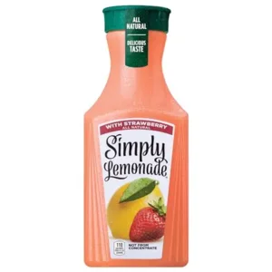 Simply Lemonade with Strawberry, 52 Fl Oz Bottle