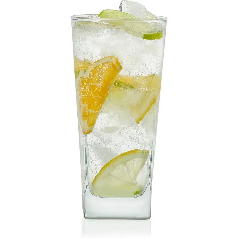 Libbey City Tumbler Glasses, 14.3-ounce, Set of 8