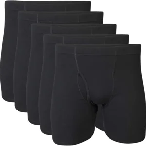 Gildan Men's Underwear Covered Waistband Boxer Briefs, Multipack