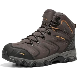 NORTIV 8 Men's Ankle High Waterproof Hiking Boots Outdoor Lightweight Shoes Trekking Trails Armadillo