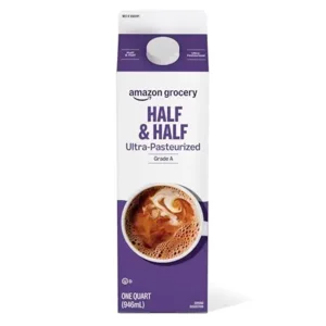 Amazon Grocery, Half & Half, Ultra Pasteurized, 32 Fl Oz (Previously Amazon Fresh, Packaging May Vary)