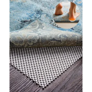 Veken Rug Gripper Pad for Hardwood Floors, Thick Cushion Non Slip Rug Pads for Area Rugs, Rug Grippers for Tile Floors, Under Carpet Anti Skid Mat, Keep Your Rugs Safe and in Place, 2x3 Ft