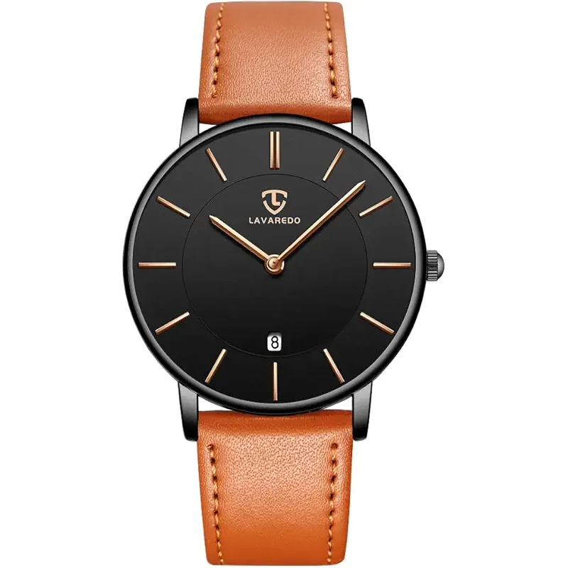 BEN NEVIS Watch, Mens Watch, Minimalist Fashion Simple Wrist Watch Analog Date with Leather Strap