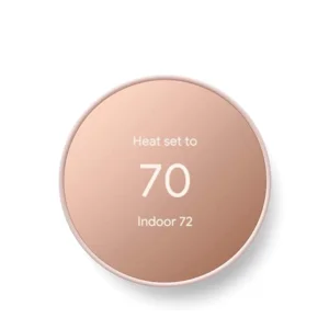 Google Nest Thermostat - Smart Thermostat for Home - Programmable Wifi Thermostat - Sand