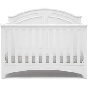 Delta Children Perry 6-in-1 Convertible Crib - Greenguard Gold Certified, Bianca White