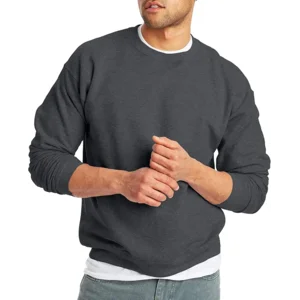 Hanes Men's Ecosmart Fleece Sweatshirt, Pullover Crewneck Sweatshirt, Big & Tall, 1 or 2 Pack