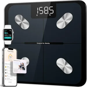Etekcity Smart Scale for Body Weight, FSA&HSA Eligible, Bathroom Digital Weighing Scale with BMI, Body Fat, Muscle Mass, Accurate Bluetooth Home User Health Equipment Sync Apps