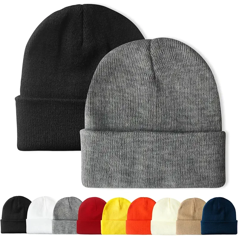 PFFY Unisex Beanie Hats for Men Women Knit Winter Beanies