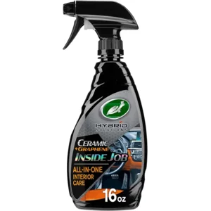 Turtle Wax Hybrid Solutions Inside Job, All Purpose Ceramic Interior Car Cleaner and Protectant, Cleans, Deodorizes and Protects Leather Car Seats, Vinyl, Rubber, and Plastic, 16 fl oz (Pack of 1)