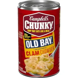 Campbell's Chunky Soup, OLD BAY Seasoned Clam Chowder, 18.8 oz Can