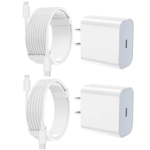 FEEL2NICE iPhone Charger Fast Charging 2 Pack Type C Wall Charger Block with 2 Pack [6FT&10FT] Long USB C to Lightning Cable for iPhone 14/13/12/12 Pro Max/11/Xs Max/XR/X,AirPods Pro