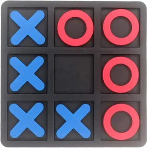 Tic Tac Toe Board Game,Tic Tac Toe Family Game, Classic Board Game, Classical Family Board Game,Children's Tic Tac Toe Game, Plastic tic tac Toe Game, Board Size 15 X 15 cm