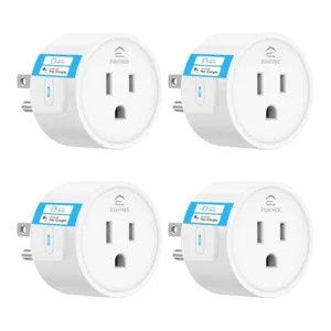 EIGHTREE Smart Plug 2025 Upgrade to 15A, Bluetooth & Wi-Fi Outlet Plug Dual Connection, Voice Control, Remote Control Outlet Timer Indoor, Smart Plugs That Work with Alexa & Google, 2.4GHz Wi-Fi Only