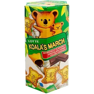 Lotte Koala's March Cookie with Chocolate Cream, 1.45 oz