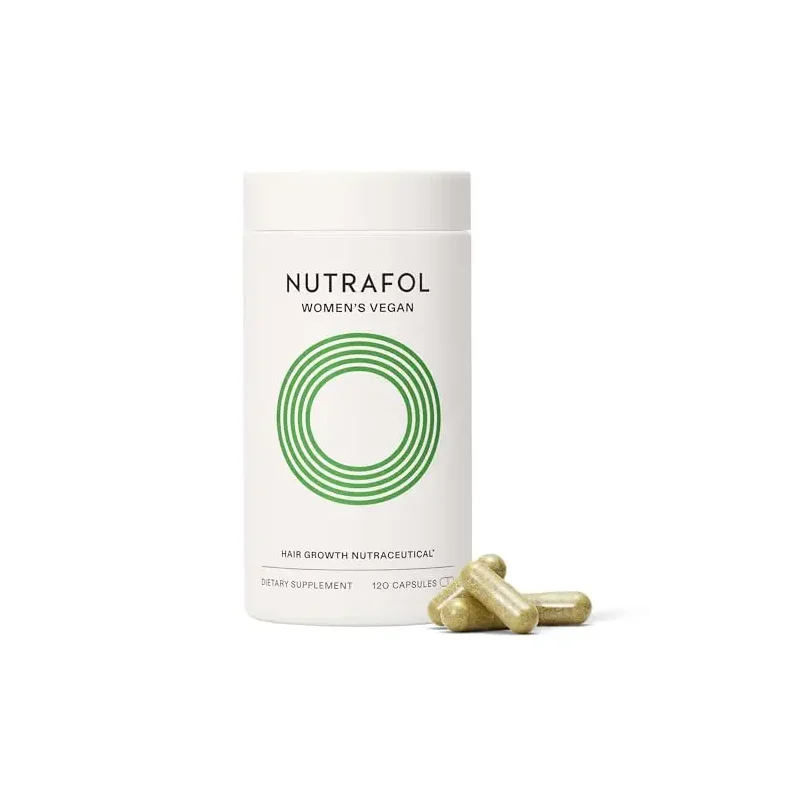 Nutrafol Women's Hair Growth Supplements, For Women 18-44 Years Old, Clinically Tested for Visibly Thicker, Stronger Hair, 100% Vegan Ingredients, Dermatologist Recommended - 1 Month Supply