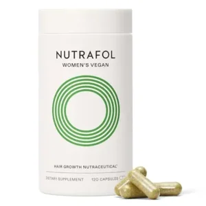 Nutrafol Women's Hair Growth Supplements, For Women 18-44 Years Old, Clinically Tested for Visibly Thicker, Stronger Hair, 100% Vegan Ingredients, Dermatologist Recommended - 1 Month Supply