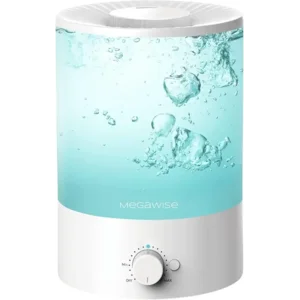 MegaWise Topfill 7 色夜燈加濕器 適用於兒童臥室 3.5 公升 大容量 無洩漏 設計 精細噴霧輸出 自動關閉 精油安全水箱