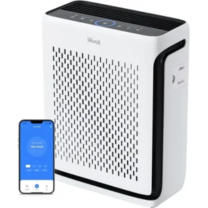 LEVOIT Air Purifier for Home Large Room Up to 1073Ft² with Air Quality Monitor, AHAM VERIFIDE, Smart WiFi, Washable Pre-Filter, HEPA Sleep Mode for Pets, Allergies, Dust, Pollen, Vital 100S-P, White
