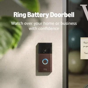 Ring Battery Doorbell | Home or business security with Head-to-Toe Video, Live View with Two-Way Talk, and Motion Detection & Alerts (newest model), Venetian Bronze