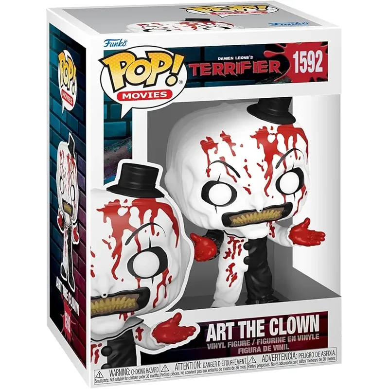 Funko POP! Movies: Terrifier 2 - Art The Clown - Bloody - Collectable Vinyl Figure - Gift Idea - Official Merchandise - for Kids & Adults - Horror Fans - Model Figure for Collectors and Display