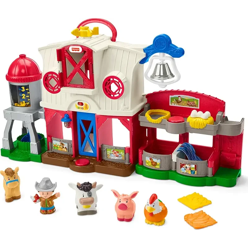 Fisher-Price Little People Toddler Learning Toy Caring for Animals Farm Playset with Smart Stages for Pretend Play Kids Ages 1+ years (Amazon Exclusive)