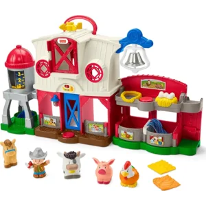 Fisher-Price Little People Toddler Learning Toy Caring for Animals Farm Playset with Smart Stages for Pretend Play Kids Ages 1+ years (Amazon Exclusive)