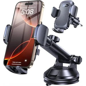 Romuto Phone Holders for Your Car Phone Holder Mount【Super Suction】 Cell Phone Mount for Car Accessories for Women Men Dashboard/Windshield/Vent Truck Stand for iPhone 17 16 Garmin GPS Vehicle Mounts