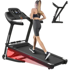 Treadmill with Incline, 3 in 1 Under Desk Treadmill Walking Pad with Removable Desk Workstation 3.5HP Foldable Compact Walking Treadmills for Home Small Office with Wristband Remote Control