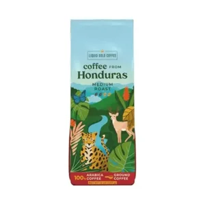 Liquid Gold Coffee from Honduras, Medium Roast Ground, 1 Bag 12 oz (340 grams), 100% Arabica Beans, Single Origin Specialty Coffee from Local COMSA Farm, Roasted in Small Batches, Made and Roasted in USA