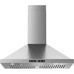 壁掛抽油煙機 30 英吋(約 76.2 公分),580 CFM,管道/無管道敞篷,不鏽鋼廚房通風罩,附 3 速風扇和 LED 燈