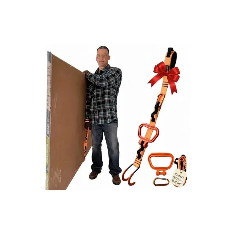 Multus Max Mover Panel Lift – Heavy Duty Plywood, Sheetrock & Drywall Carrier | Ergonomic Handle Strap System for Easier Lifting & Moving Panels